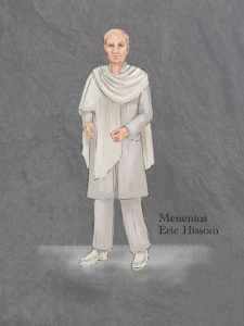 Costume design for Eric Hissom as Menenius