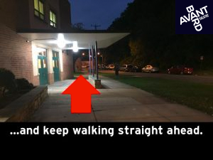 ...and keep walking straight ahead.