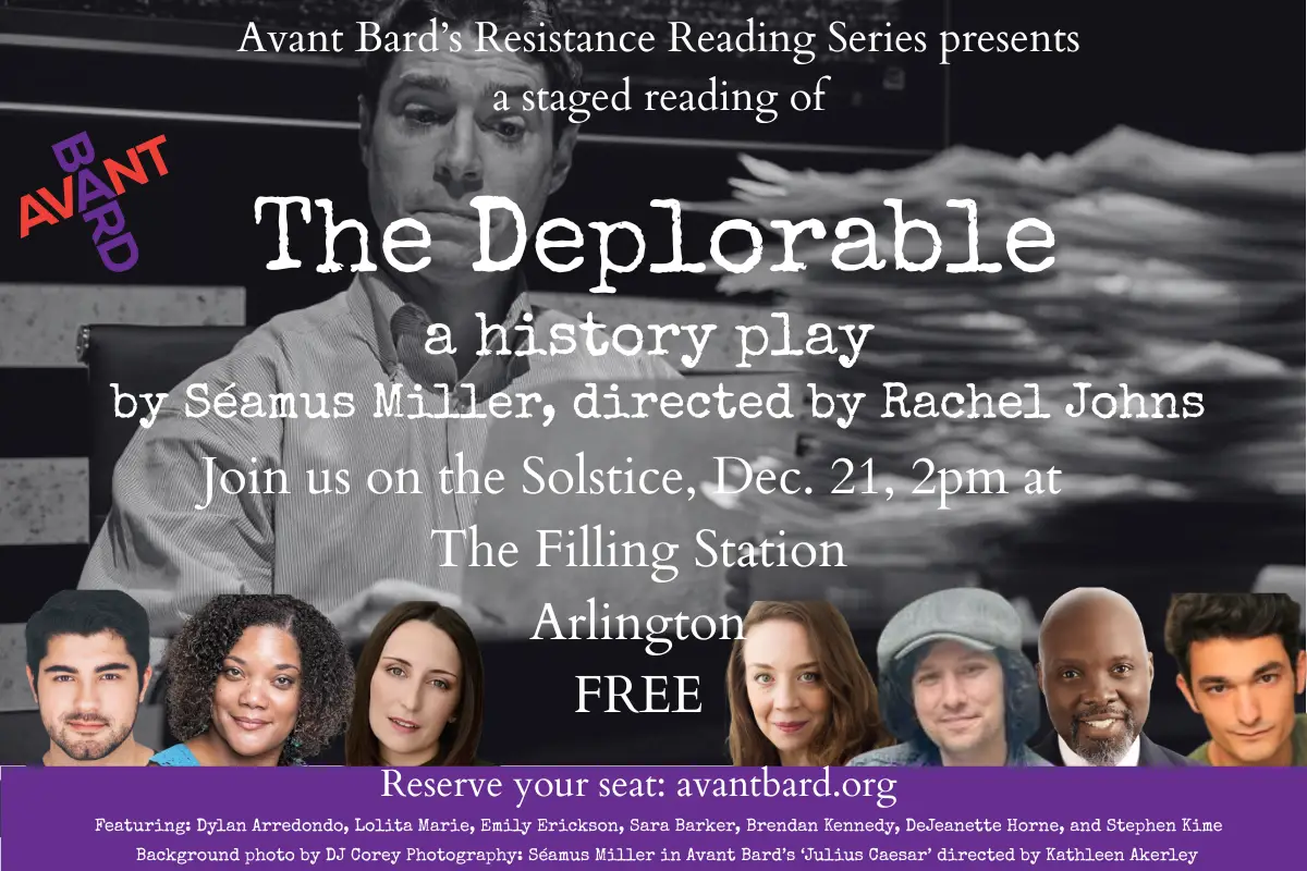 Staged Reading of The Deplorable by Seamus Miller